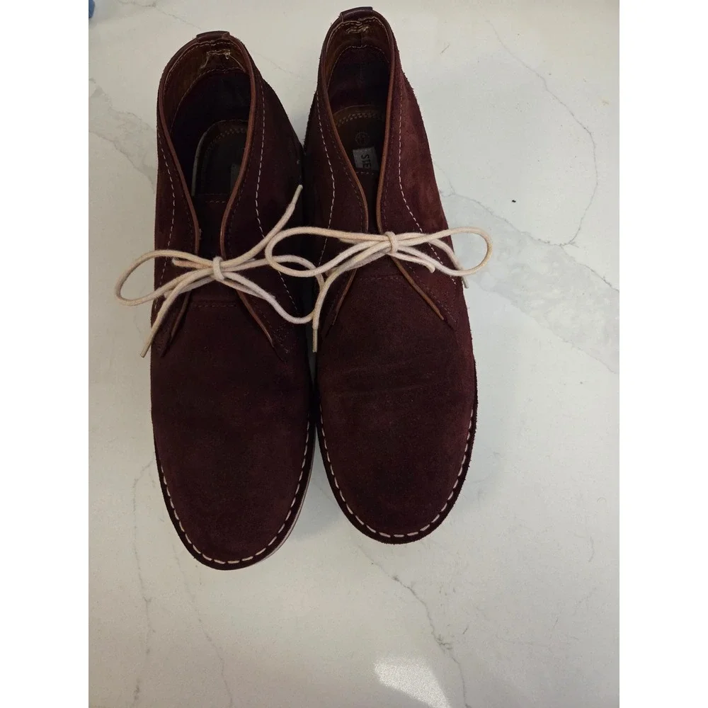 Steve Madden Mens Brown Suede Chukka Desert Boots Size 11 Harken Brown